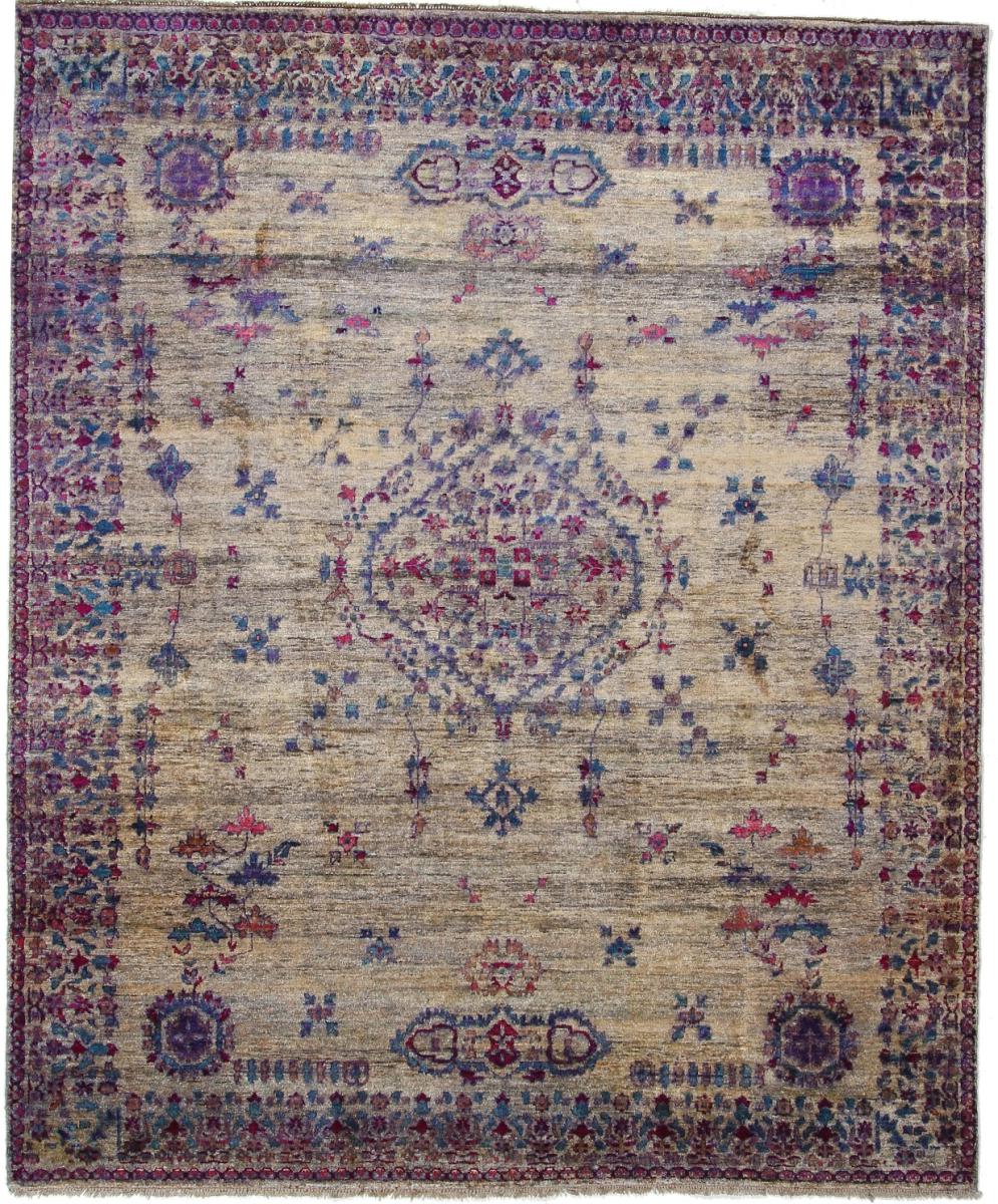 Ινδικό χαλί Usak παλαιός 304x243 304x243, Περσικό χαλί Οι κόμποι έγιναν με το χέρι