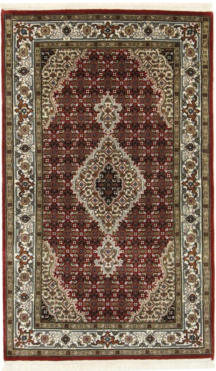 Indo rug Tabriz 5'1"x3'0" 5'1"x3'0", Persian Rug Knotted by hand