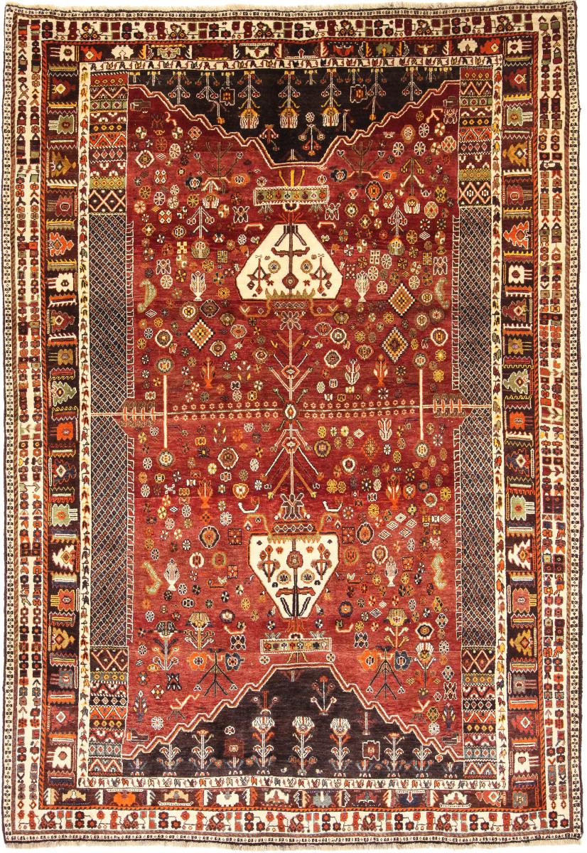 Tapete persa Ghashghai 283x196 283x196, Tapete persa Atado à mão