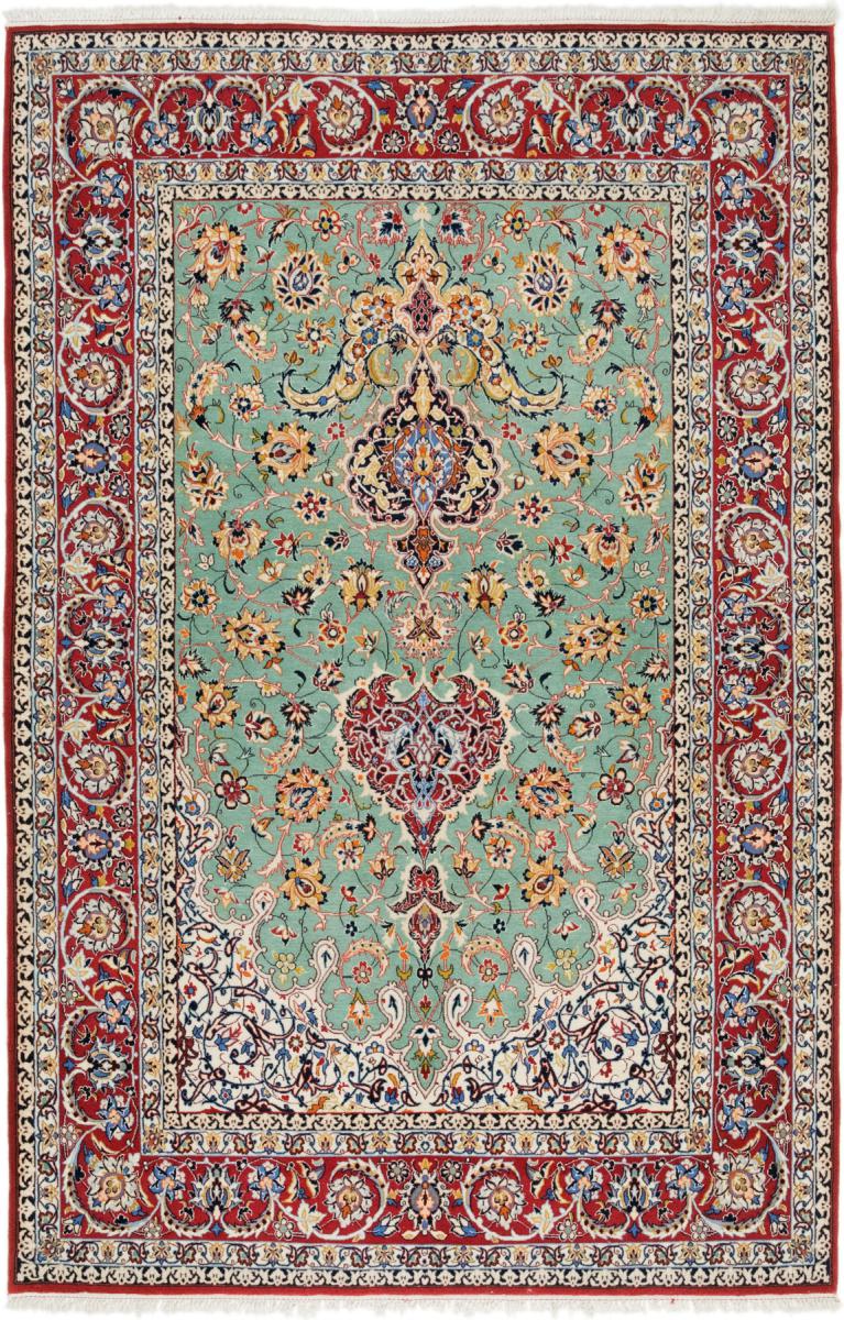 Persisk matta Isfahan Gammal 225x145 225x145, Persisk matta Knuten för hand