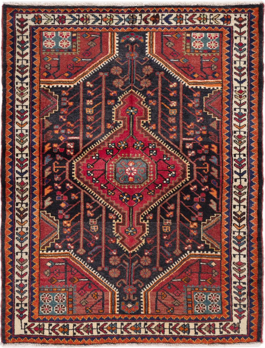 Perserteppich Tuyserkan 4'1"x3'2" 4'1"x3'2", Perserteppich Handgeknüpft
