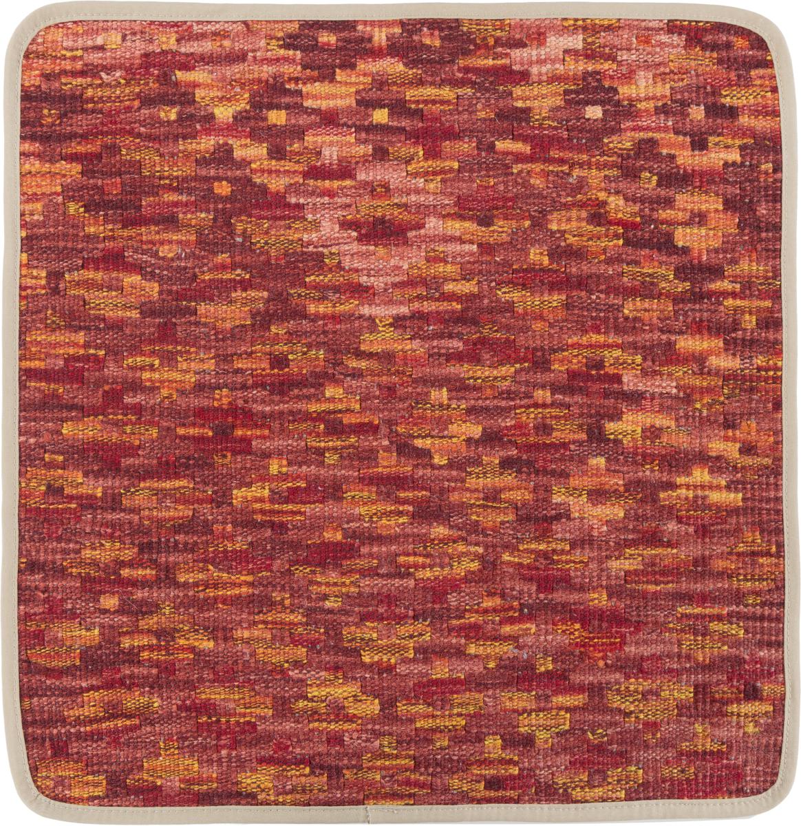 Afghan rug Kilim Afghan Cushion Cover 50x50 50x50, Persian Rug Knotted by hand