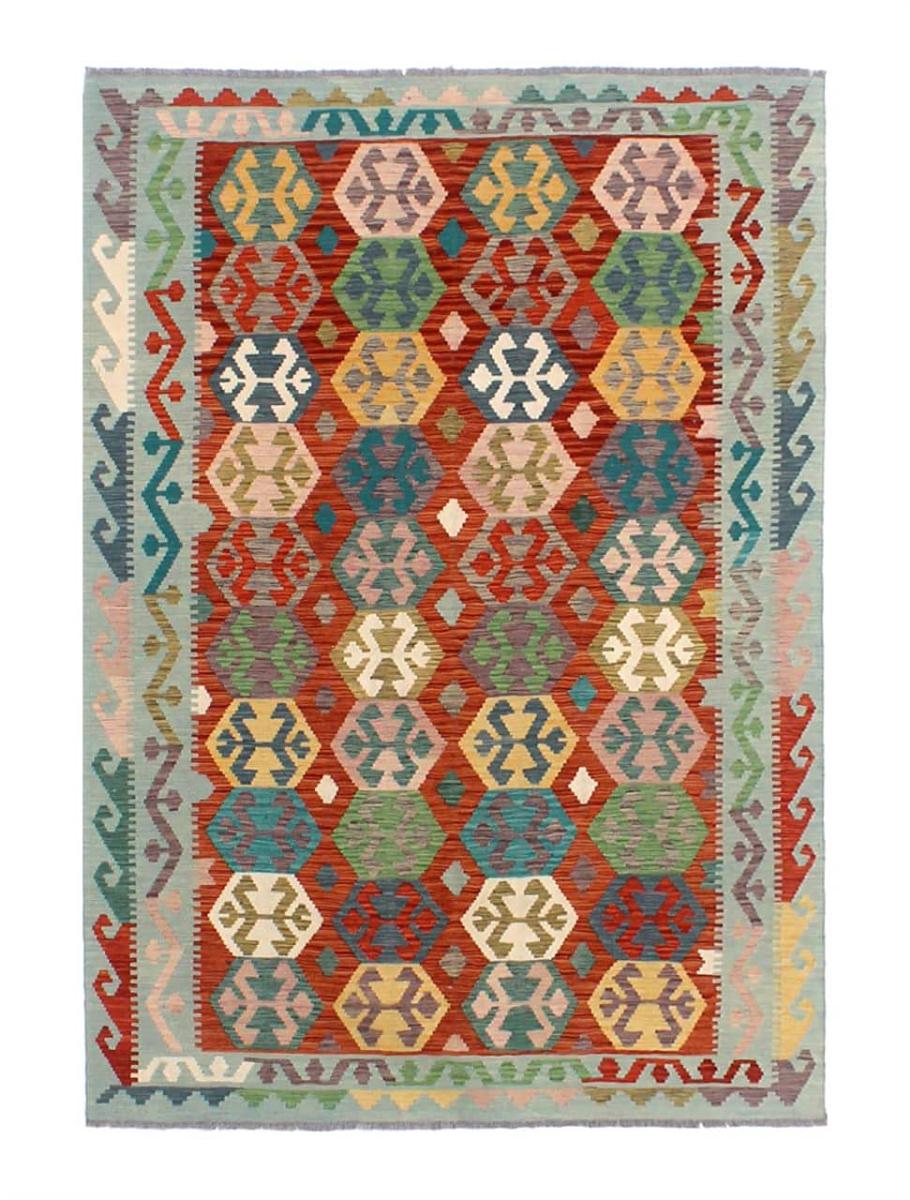 Afghan rug Kilim Afghan 243x173 243x173, Persian Rug Woven by hand