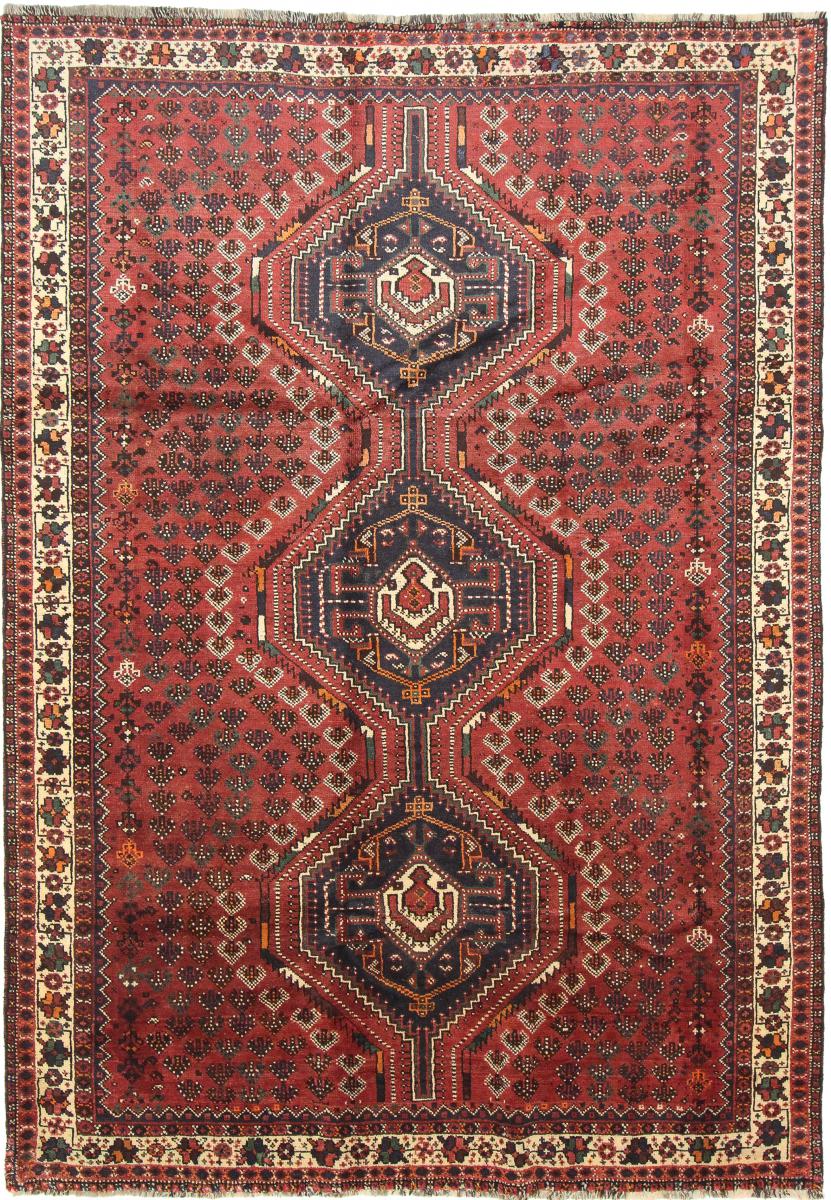 Persisk tæppe Shiraz 299x209 299x209, Persisk tæppe Knyttet i hånden