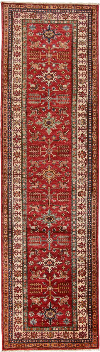 Afghan rug Super Kazak 298x85 298x85, Persian Rug Knotted by hand