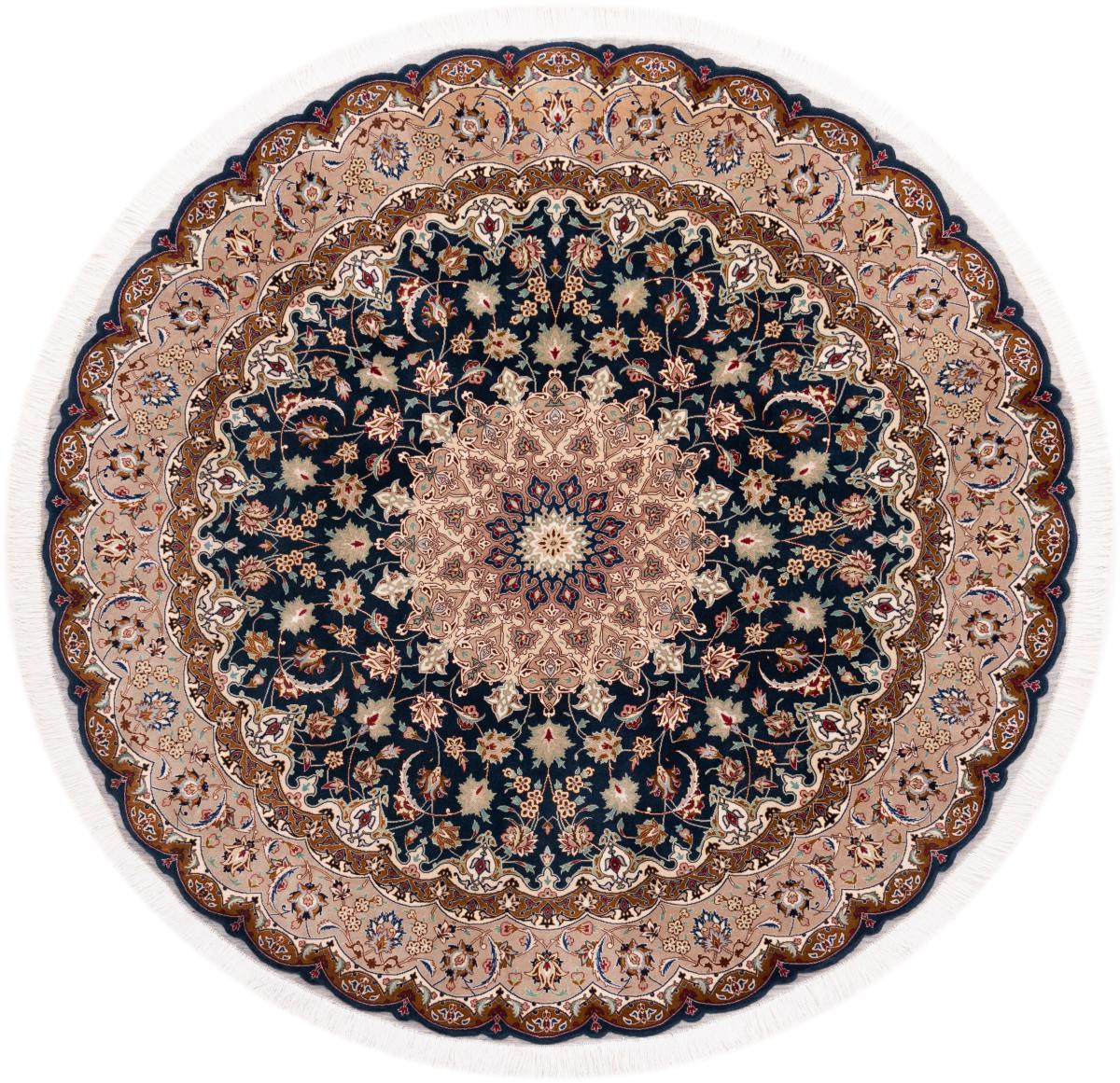 Tapis persan Tabriz 50Raj 201x201 201x201, Tapis persan Noué à la main
