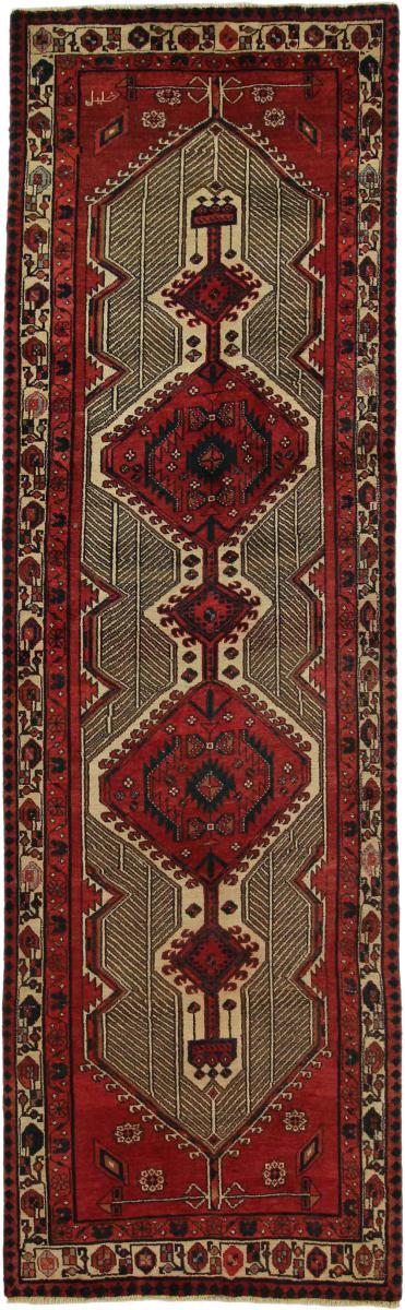 Persisk tæppe Meshkin 333x104 333x104, Persisk tæppe Knyttet i hånden