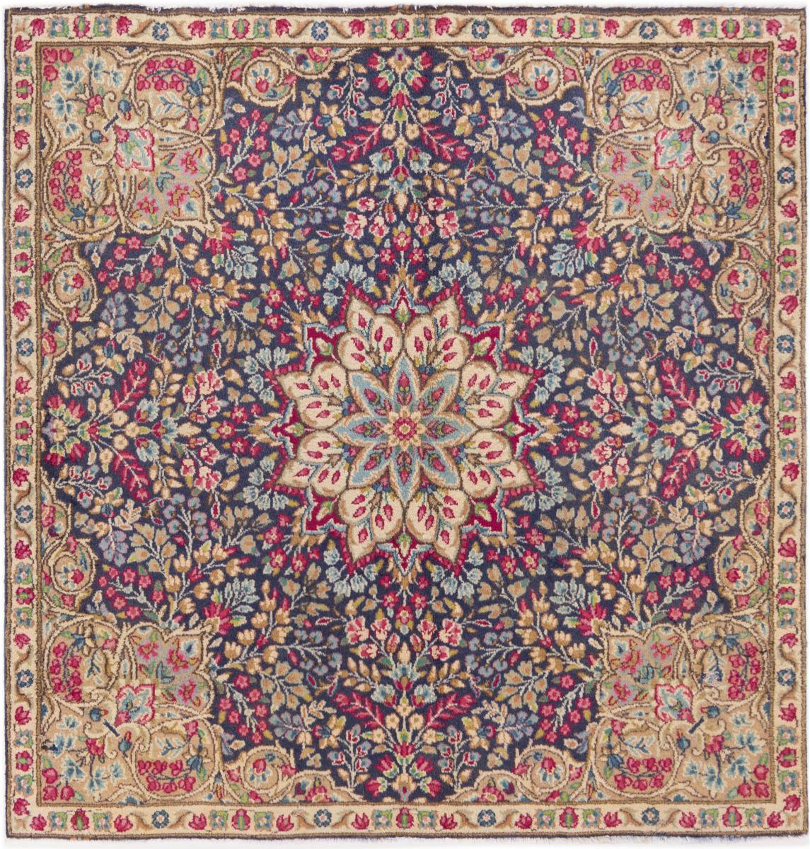 Tappeto persiano Kirman 150x146 150x146, Tappeto persiano Annodato a mano