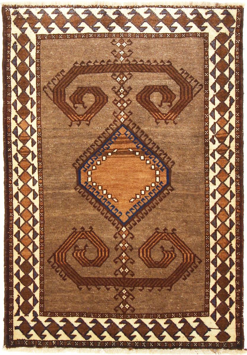 Tapete persa Ghashghai 146x99 146x99, Tapete persa Atado à mão