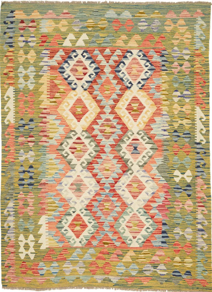 Tapete afegão Kilim Afegão 204x148 204x148, Tapete persa Tecido à mão