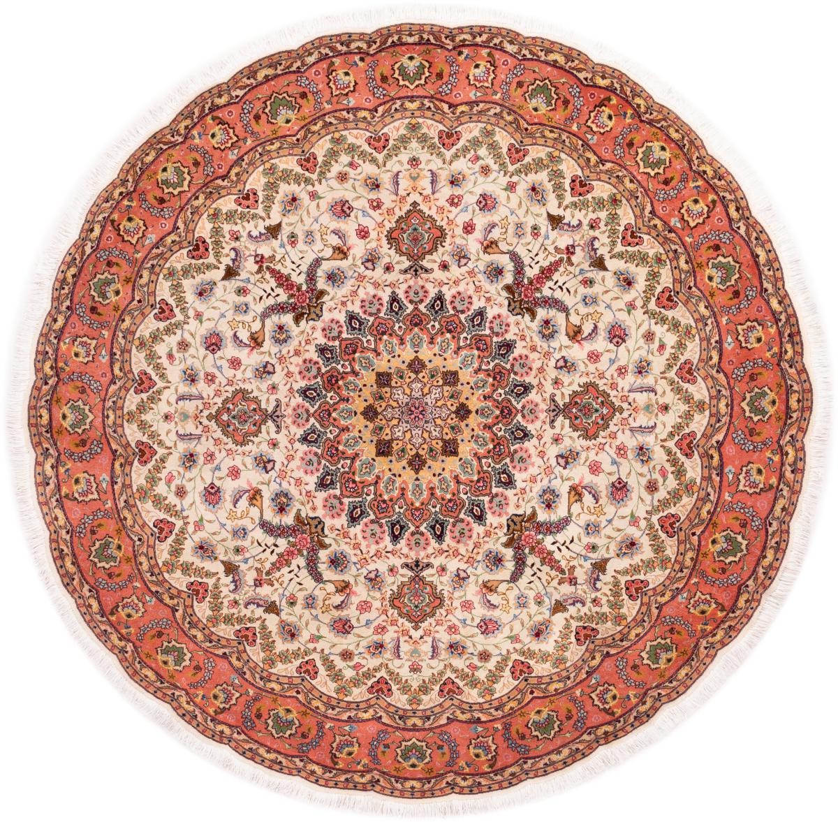 Alfombra persa Tabriz 50Raj 201x201 201x201, Alfombra persa Hecho a mano
