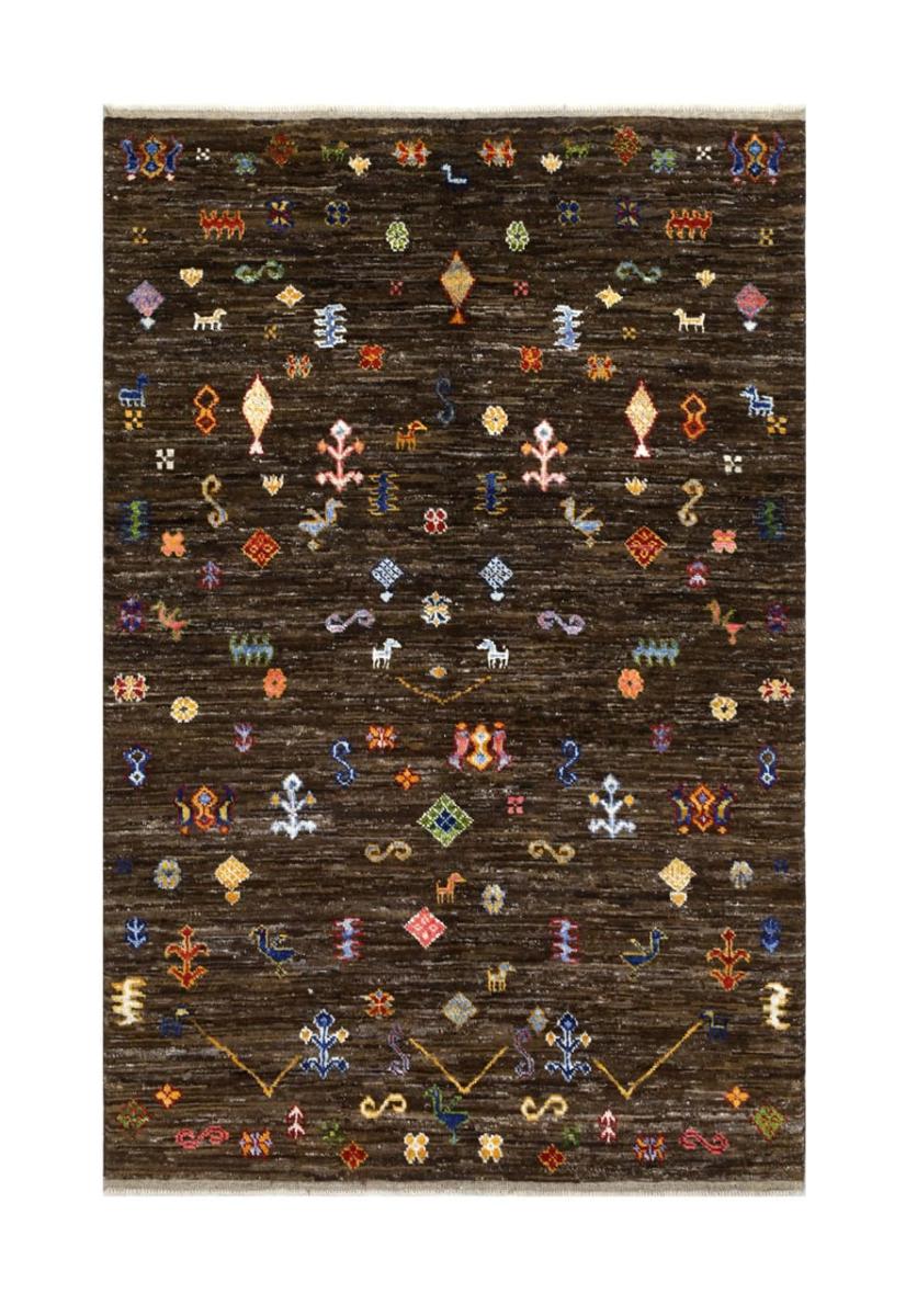 Pakistani rug Berber Ghashghai 8'5"x5'7" 8'5"x5'7", Persian Rug Knotted by hand