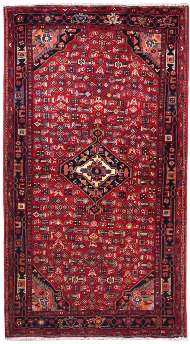 Persian Rug Hosseinabad 7'9"x4'5" 7'9"x4'5", Persian Rug Knotted by hand
