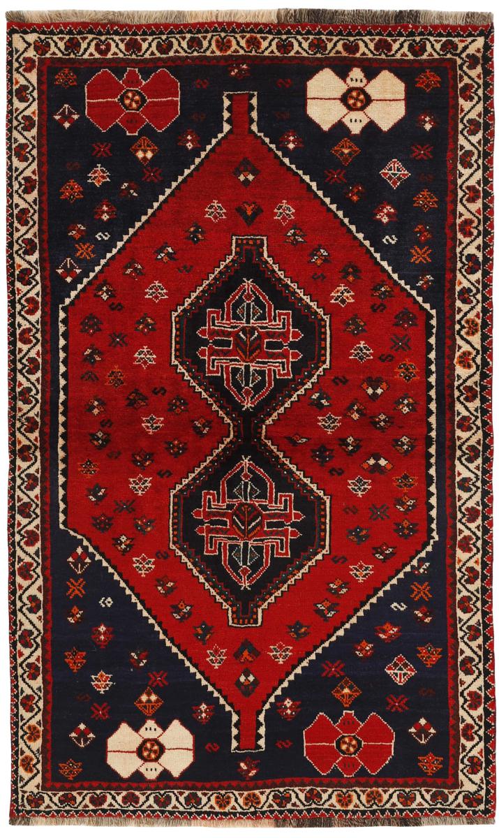 Tapis persan Shiraz 216x129 216x129, Tapis persan Noué à la main