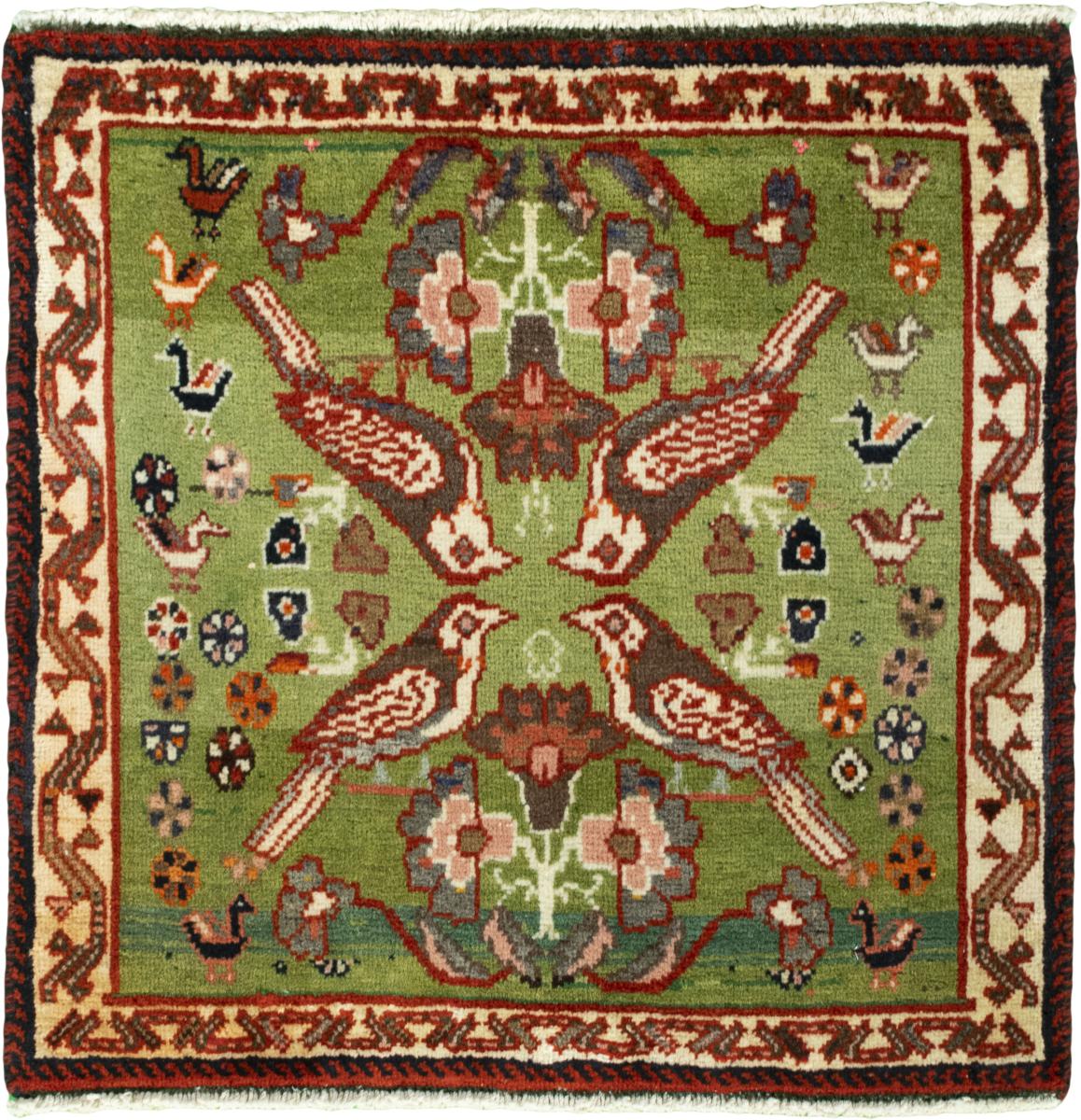 Tappeto persiano Shiraz 59x61 59x61, Tappeto persiano Annodato a mano