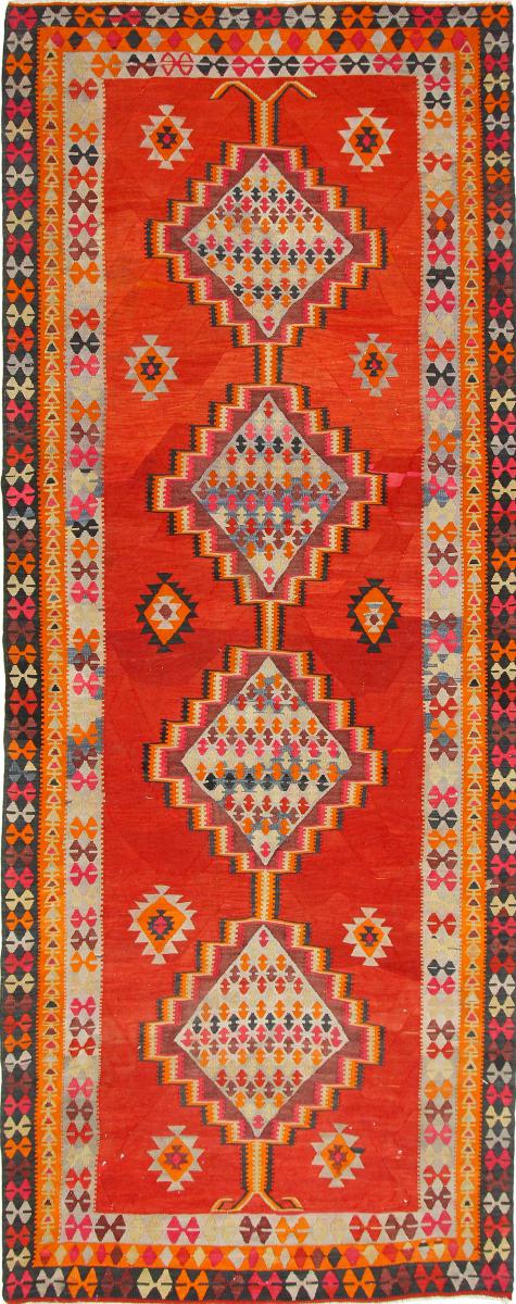 Tapete persa Kilim Fars Azerbaijan Antigo 418x158 418x158, Tapete persa Tecido à mão