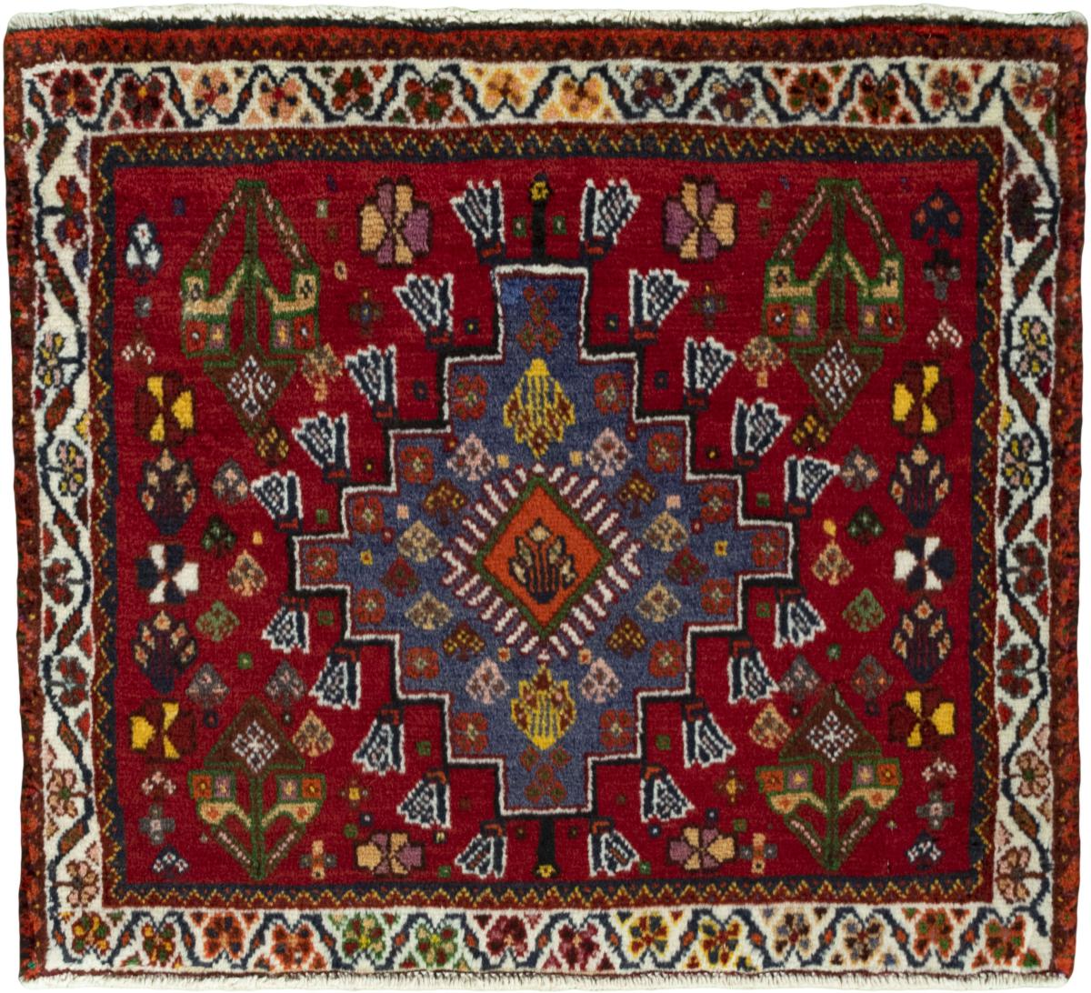 Persian Rug Shiraz 59x66 59x66, Persian Rug Knotted by hand