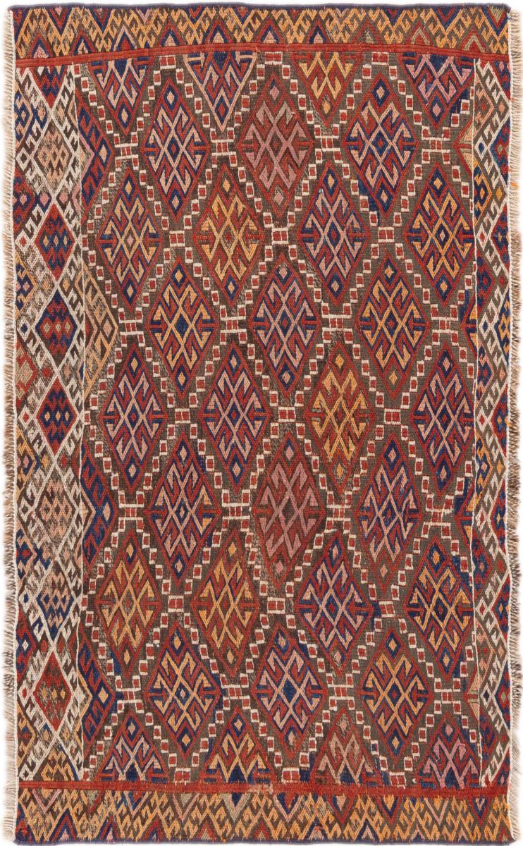 Alfombra persa Kilim Fars Soumak 102x59 102x59, Alfombra persa Anudado a mano