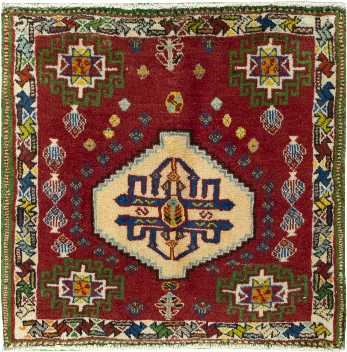 Persian Rug Shiraz 56x61 56x61, Persian Rug Knotted by hand