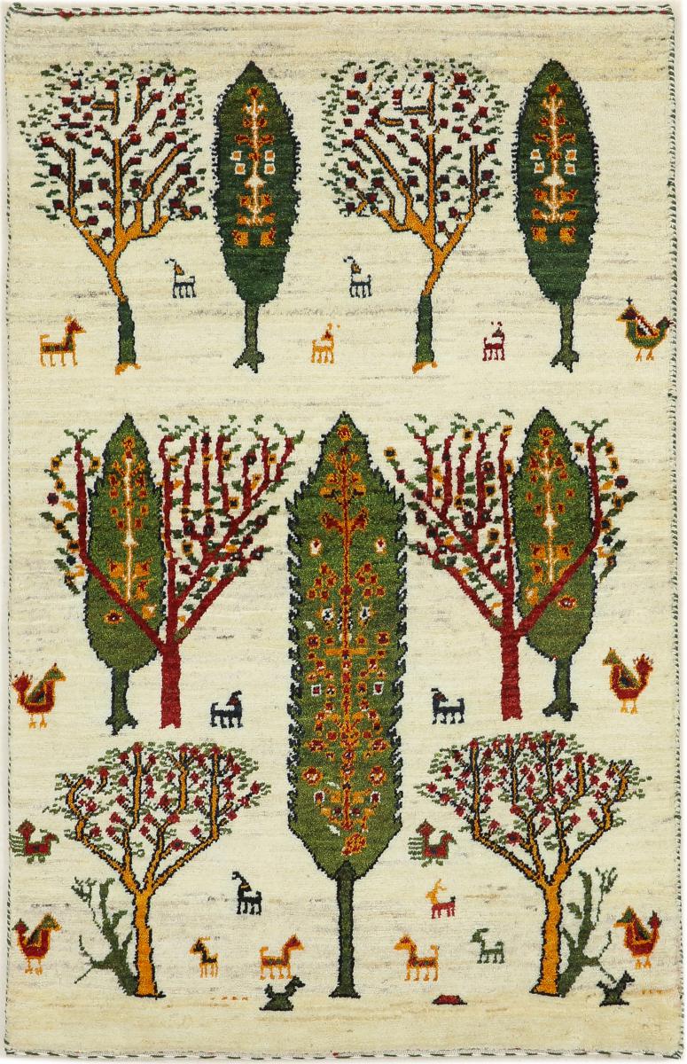 Perzsa szőnyeg Perzsa Gabbeh Loribaft Nature 4'1"x2'7" 4'1"x2'7", Perzsa szőnyeg Kézzel csomózva