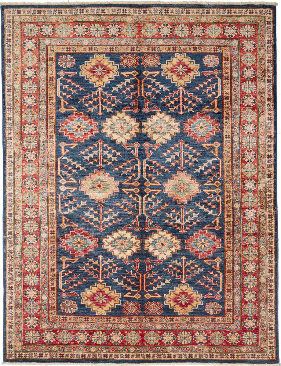 Tappeto Afgano Kazak 197x154 197x154, Tappeto persiano Annodato a mano