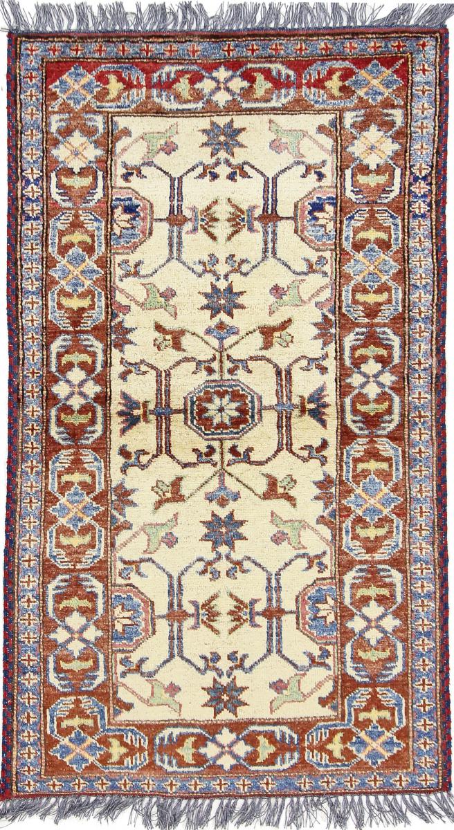 Afghan rug Kazak 122x68 122x68, Persian Rug Knotted by hand