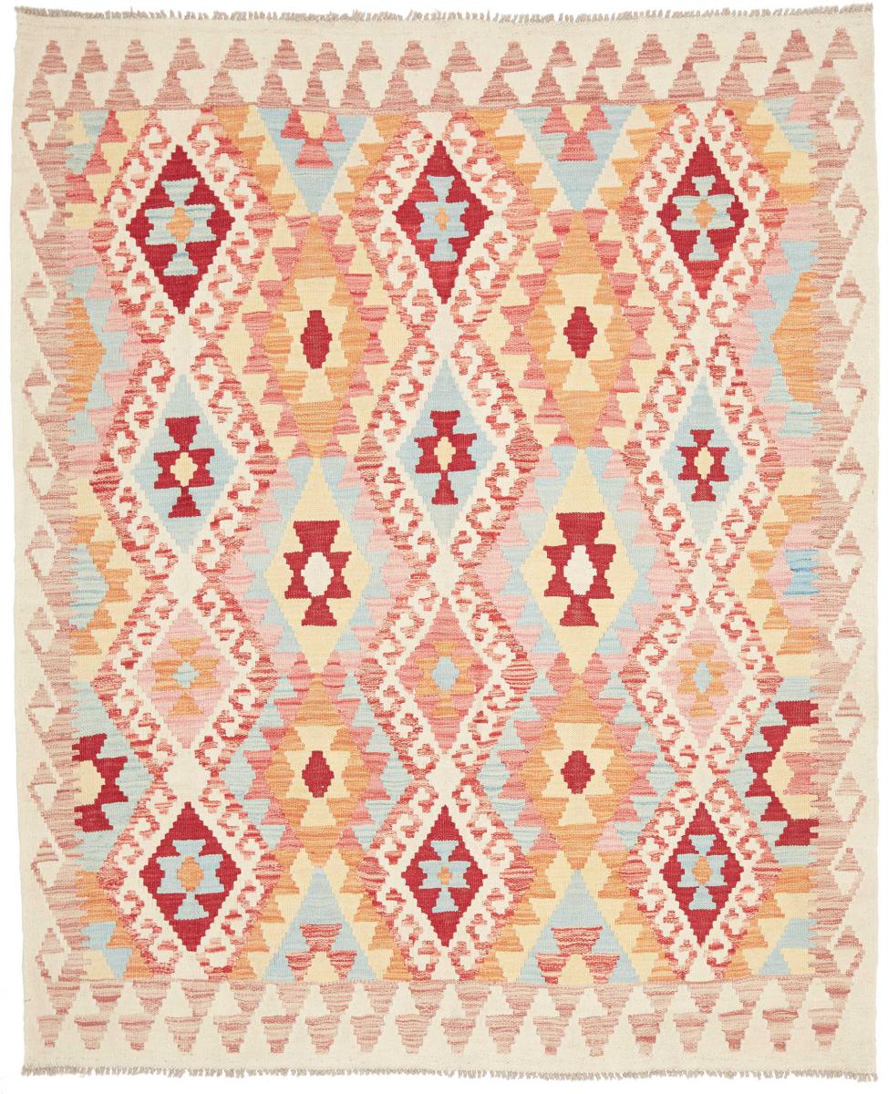 Afghanska mattan Kilim Afghan 198x159 198x159, Persisk matta handvävd 