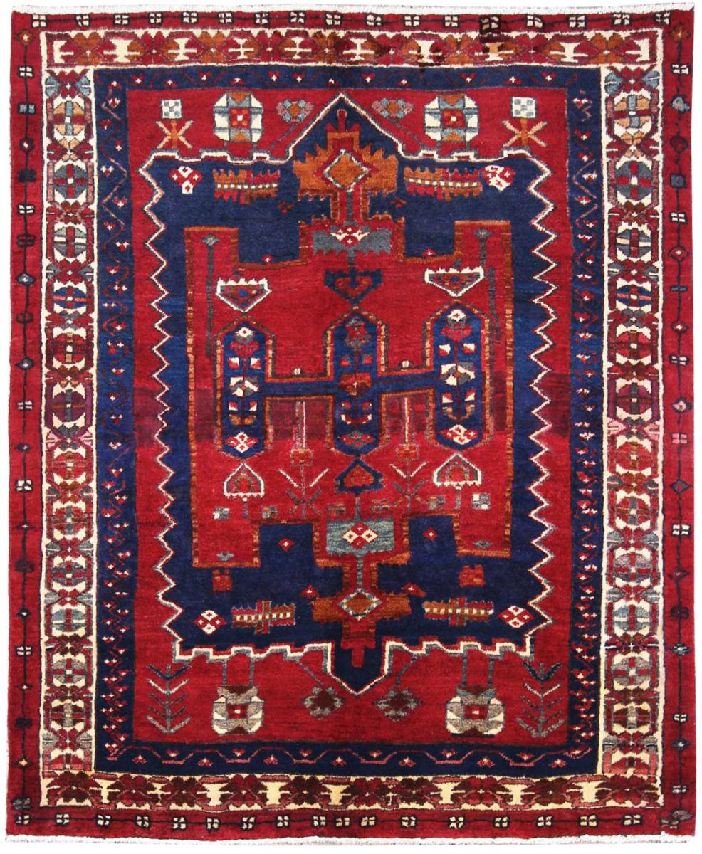 Persisk tæppe Bakhtiar 195x159 195x159, Persisk tæppe Knyttet i hånden