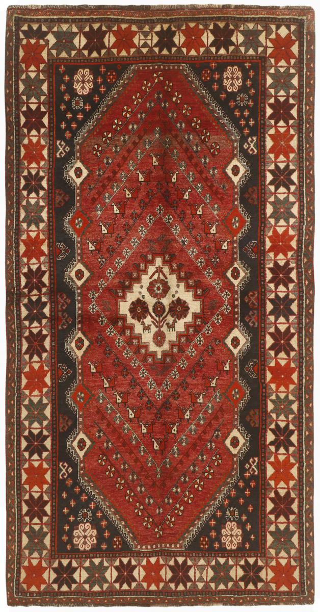 Persian Rug Ghashghai 9'6"x5'0" 9'6"x5'0", Persian Rug Knotted by hand