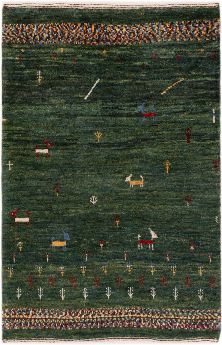 Tapete persa Persa Gabbeh Kashkuli Banafsheh 107x69 107x69, Tapete persa Atado à mão