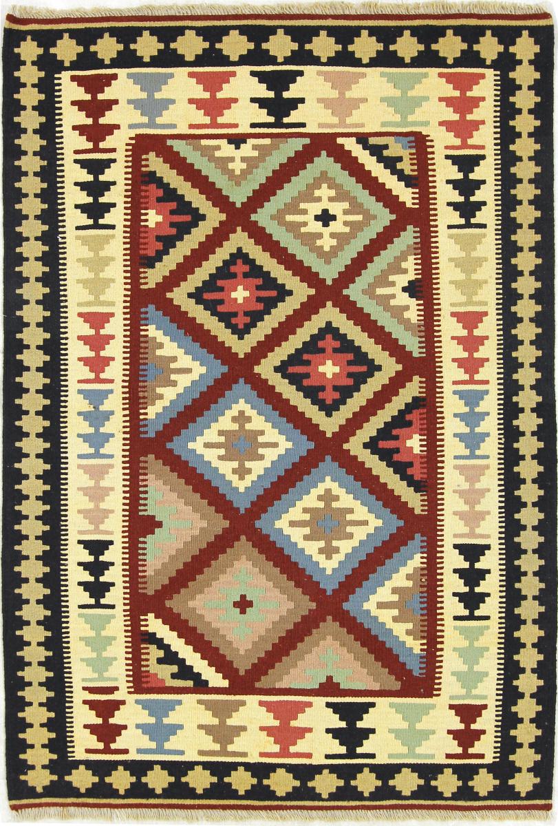 Tapete persa Kilim Fars 4'11"x3'4" 4'11"x3'4", Tapete persa Tecido à mão