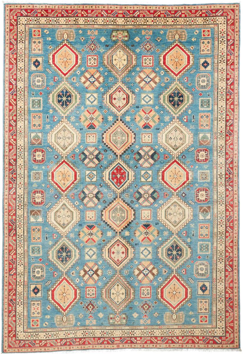 Afghanischer Teppich Kazak Limited 9'6"x6'6" 9'6"x6'6", Perserteppich Handgeknüpft
