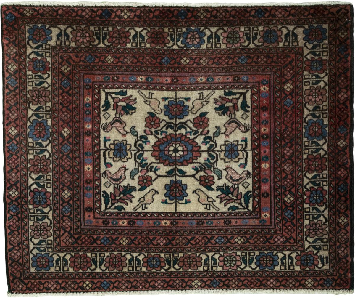 Persian Rug Baluch 79x94 79x94, Persian Rug Knotted by hand