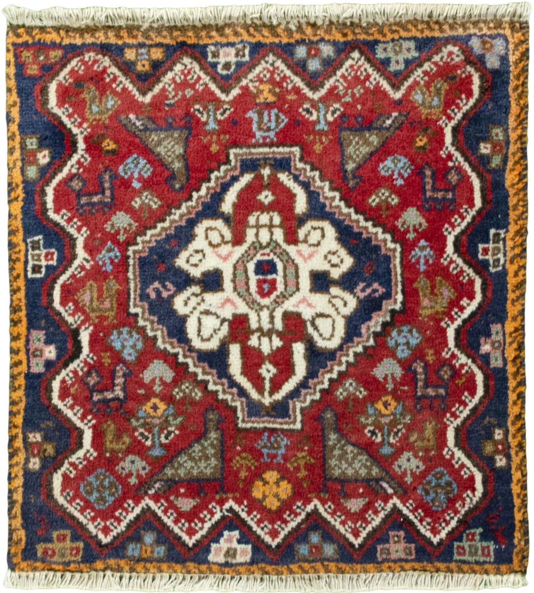 Tapis persan Shiraz 51x47 51x47, Tapis persan Noué à la main