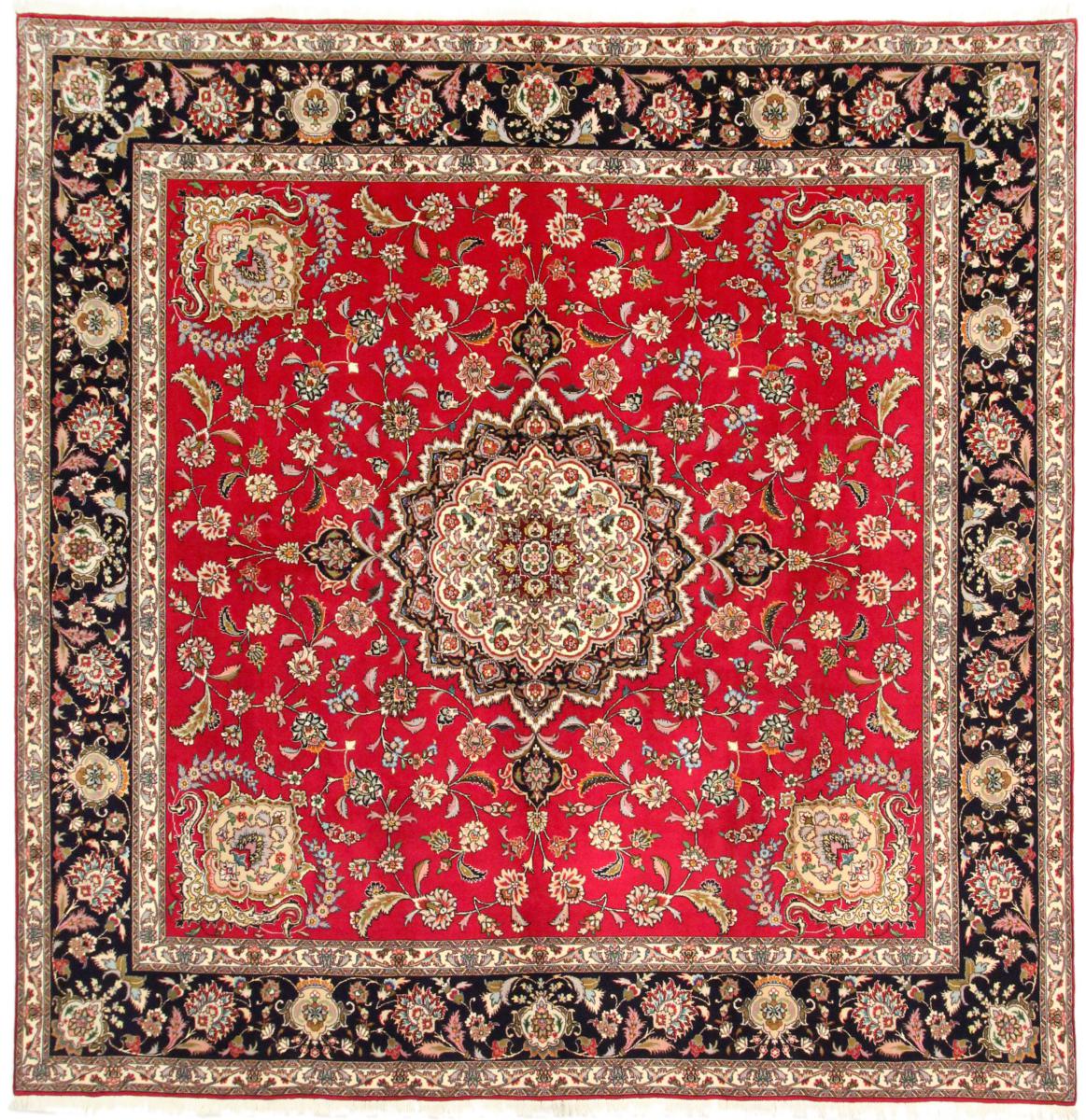 Tapete persa Tabriz 50Raj 245x244 245x244, Tapete persa Atado à mão