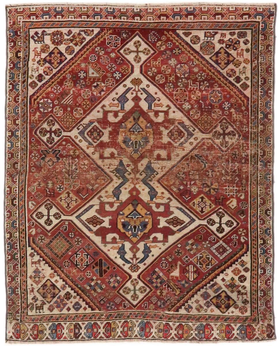 Persialainen matto Ghashghai Antiikki 136x110 136x110, Persialainen matto Solmittu käsin