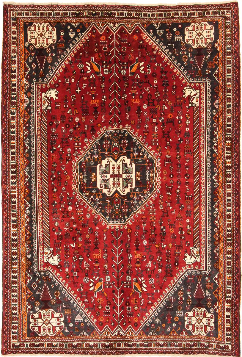 Tapete persa Ghashghai 291x202 291x202, Tapete persa Atado à mão