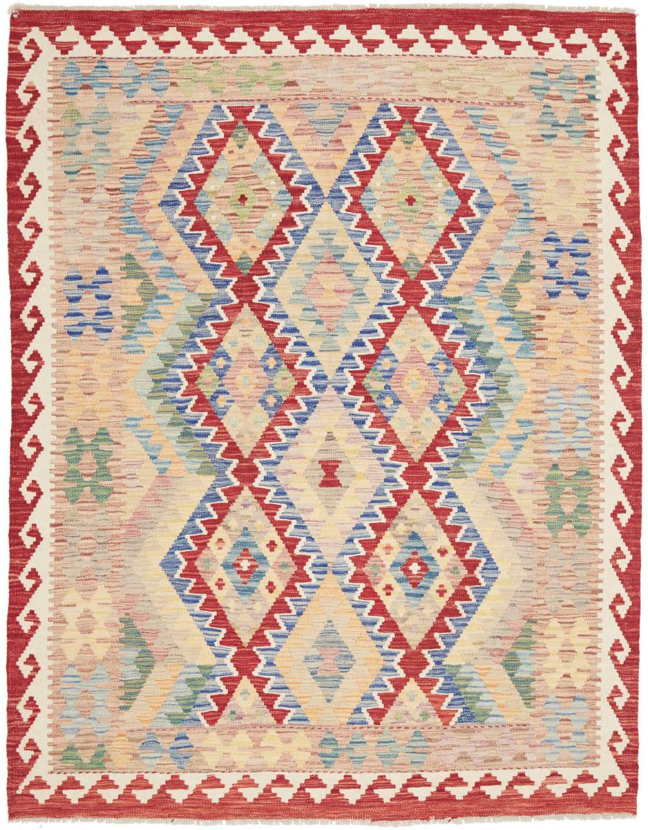 Afghanischer Teppich Kelim Afghan 6'5"x5'3" 6'5"x5'3", Perserteppich Handgewebt