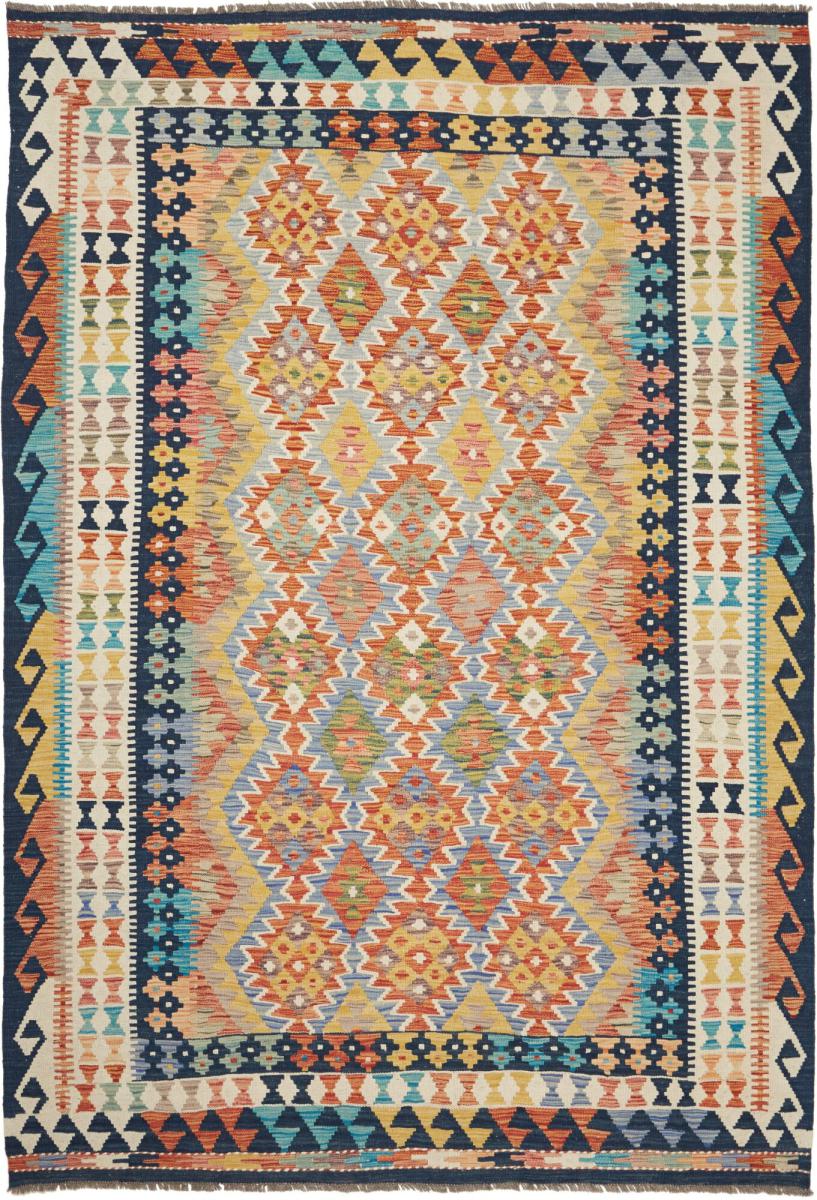 Tapete afegão Kilim Afegão 254x172 254x172, Tapete persa Tecido à mão