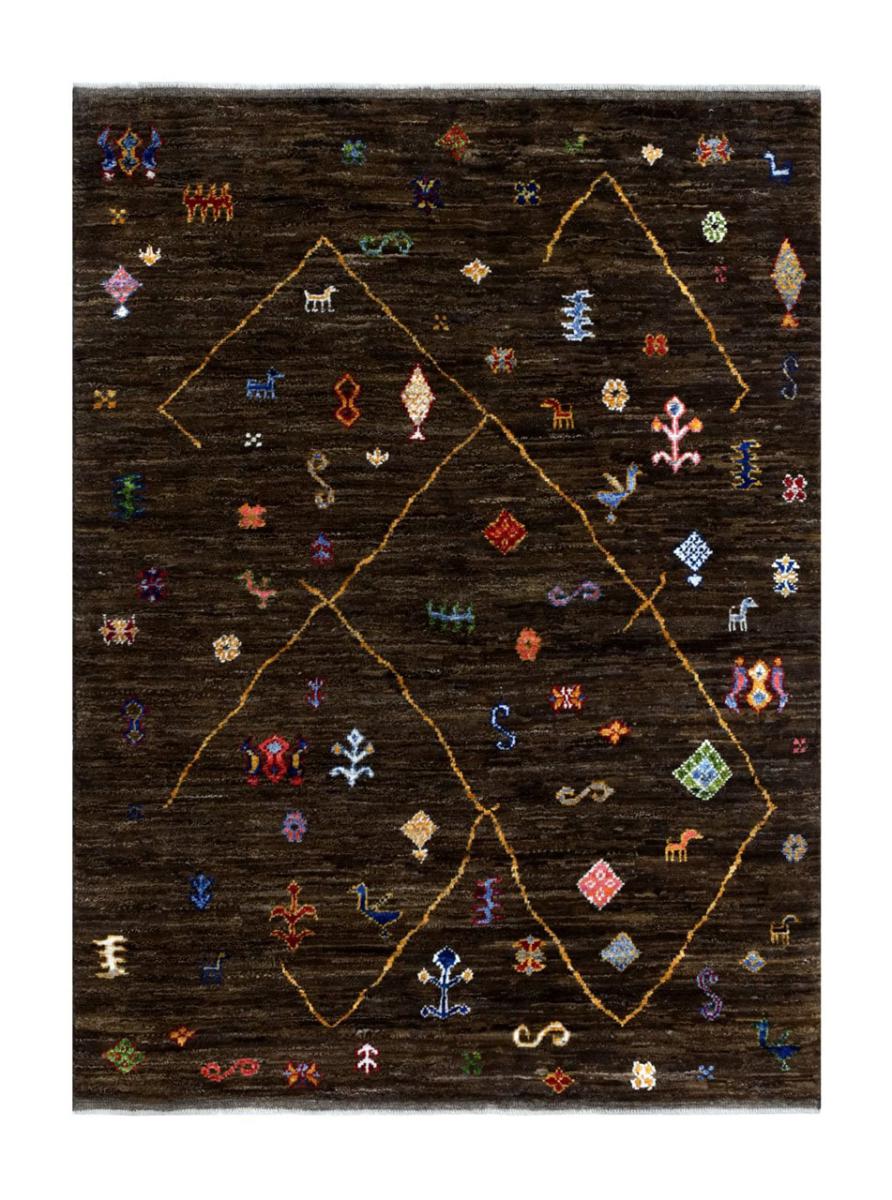 Tapete do Paquistão Berber Ghashghai 206x155 206x155, Tapete persa Feito à mão