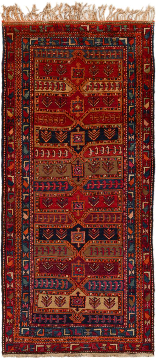 Persisk tæppe Meshkin Gamle 297x134 297x134, Persisk tæppe Knyttet i hånden