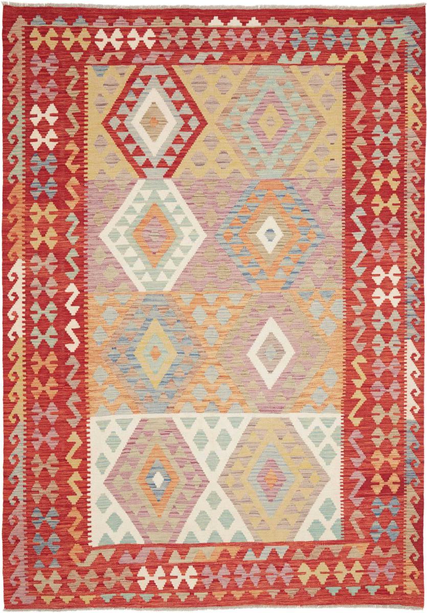 Afghanischer Teppich Kelim Afghan 247x172 247x172, Perserteppich Handgewebt