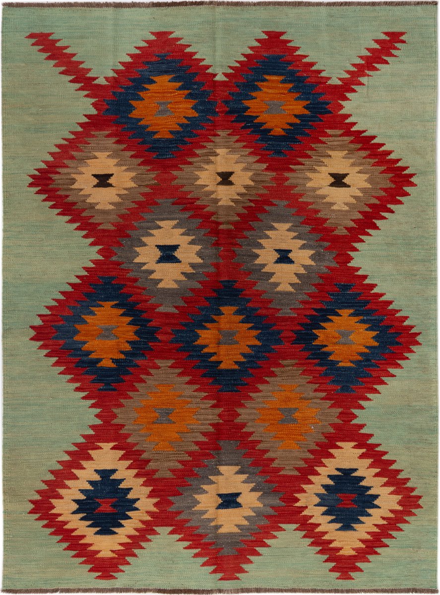 Tapis afghan Kilim Afghan 200x150 200x150, Tapis persan Tissé à la main
