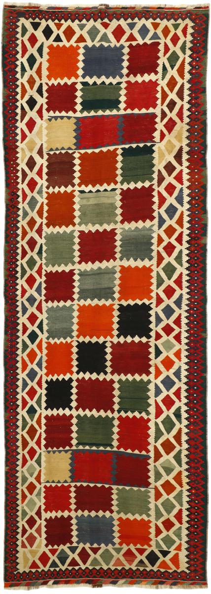 Perzsa szőnyeg Kilim Fars 364x121 364x121, Perzsa szőnyeg Kézzel csomózva