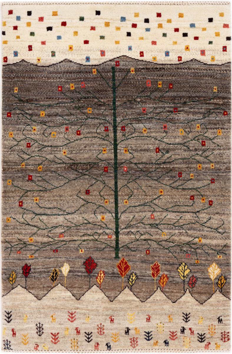 Tapete persa Persa Gabbeh Kashkuli Banafsheh 128x84 128x84, Tapete persa Atado à mão