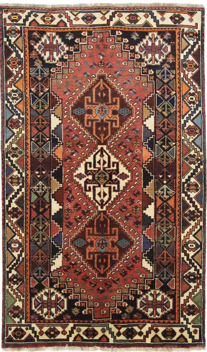 Persisk tæppe Ghashghai 257x156 257x156, Persisk tæppe Knyttet i hånden