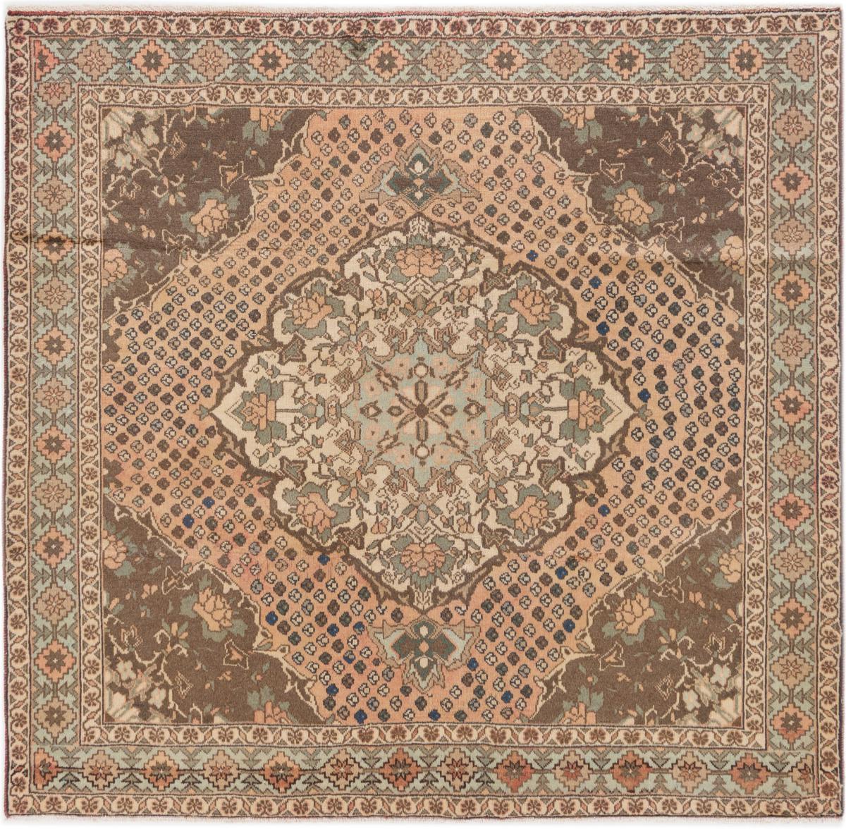 Persian Rug Hamadan Old 195x204 195x204, Persian Rug Knotted by hand