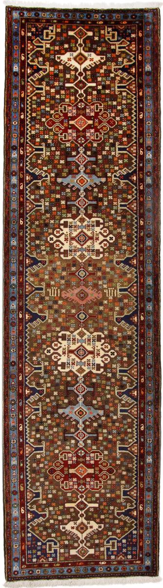 Persian Rug Ghashghai Taleghan 386x99 386x99, Persian Rug Knotted by hand
