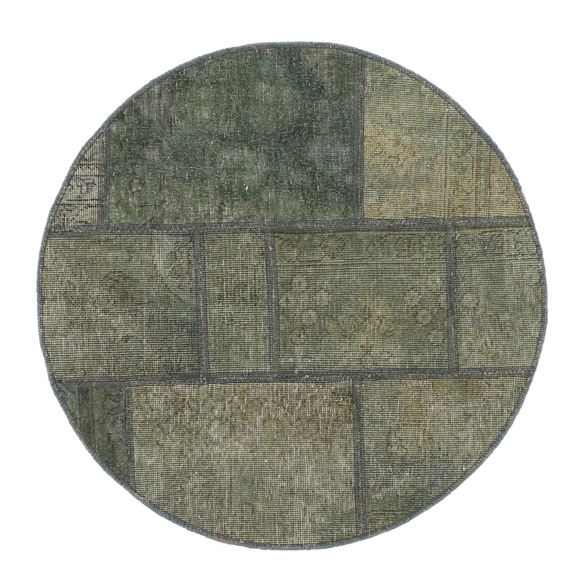  ペルシャ絨毯 パッチワーク 101x99 101x99,  ペルシャ絨毯 手織り