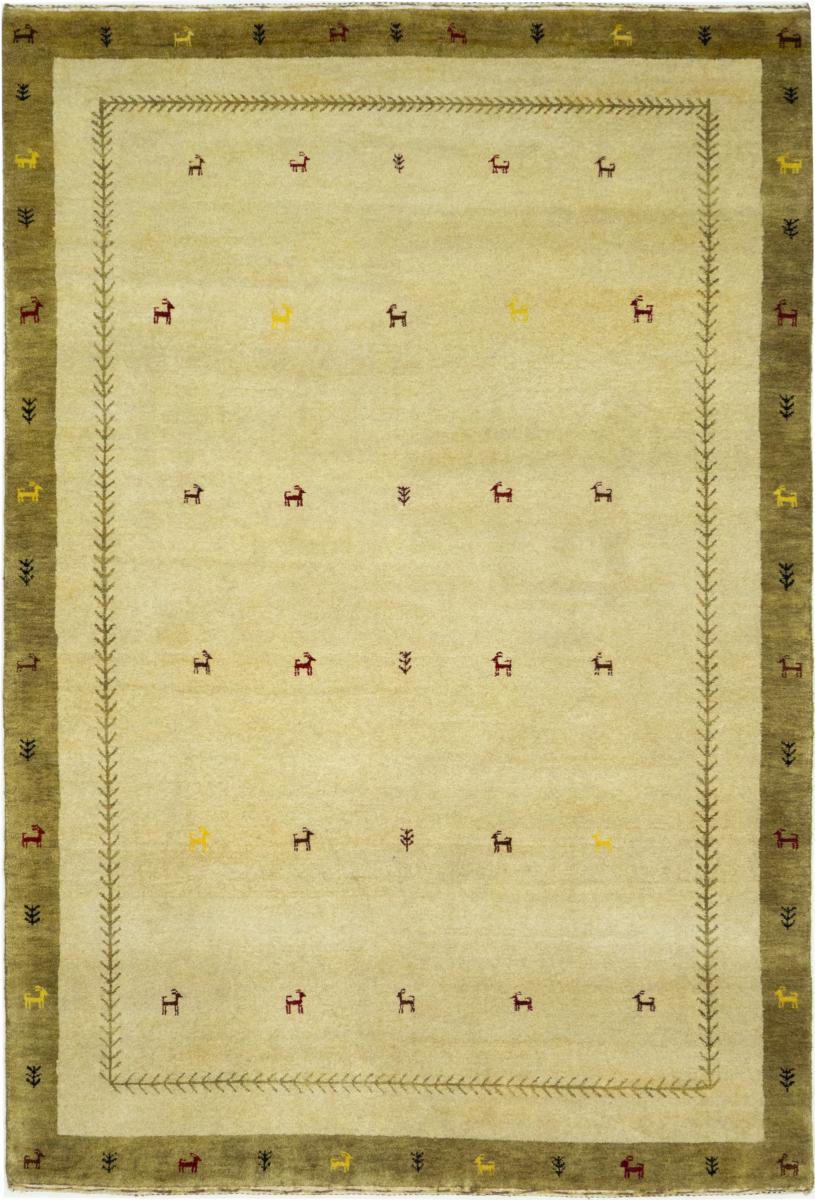 Tapis persan Persan Gabbeh Loribaft 205x140 205x140, Tapis persan Noué à la main